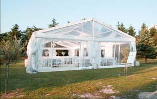 wedding tent in Italy